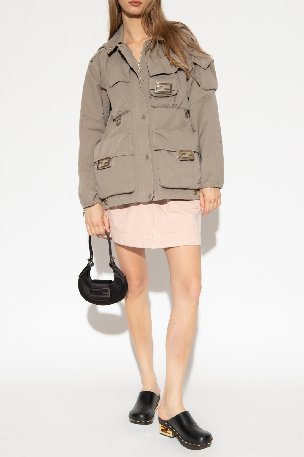 SchaferandweinerShops | Women's Clothing | Fendi Ff Baguette Puoch | Fendi  Jacket with pockets